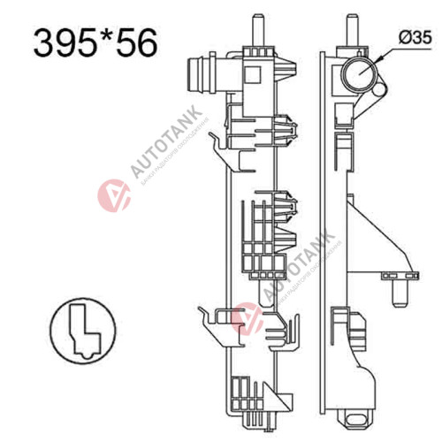 БАЧОК РАДІАТОРА FIAT DUCATO III (2006-2014)