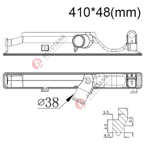 БАЧОК РАДІАТОРА TOYOTA AURIS I (2007-2012), TOYOTA AURIS II (2012-2018), TOYOTA AVENSIS III (T27) (2009-2018), TOYOTA COROLLA X (E140, E150) (2006-2012), TOYOTA VERSO (2009-2018)
