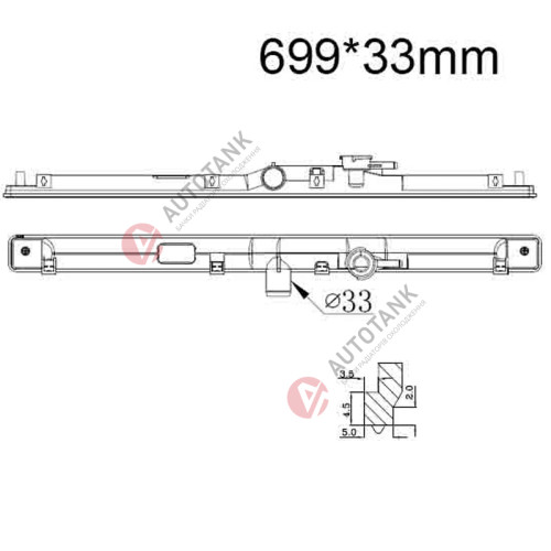 БАЧОК РАДІАТОРА HONDA ACCORD V (1993-1997), HONDA ACCORD VI (1997-2002), HONDA ODYSSEY I (1994-1999). HONDA PRELUDE V (1997-2001), HONDA SHUTTLE I (1994-2000)