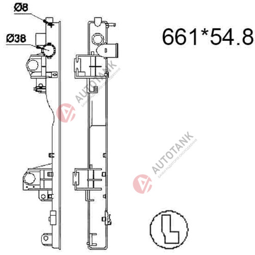 БАЧОК РАДІАТОРА TOYOTA LAND CRUISER PRADO (J150) (2009-2023)