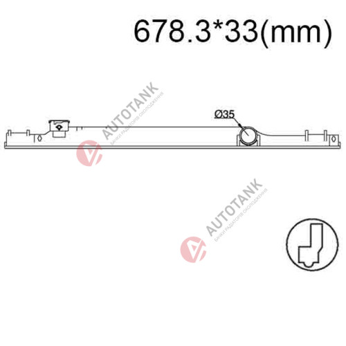 БАЧОК РАДІАТОРА TOYOTA CROWN COMFORT (1995-2008), TOYOTA CROWN XI (S170) (1999-2003), TOYOTA CROWN XII (S180) (2003-2008)
