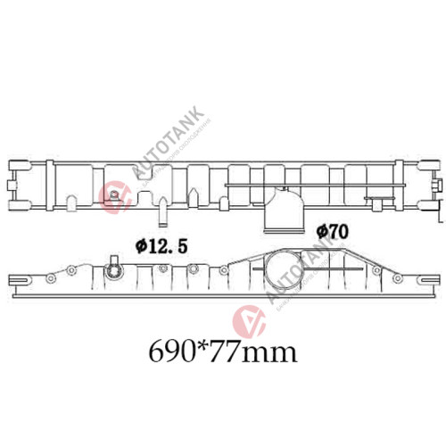 БАЧОК РАДИАТОРА SETRA S BUS