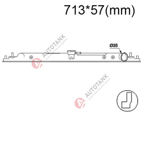БАЧОК РАДІАТОРА NISSAN ARMADA I (2003-2015), NISSAN FRONTIER (1997-2021), NISSAN PATHFINDER III (2005-2014), NISSAN TITAN I (2004-2015), NISSAN XTERRA II (2005-2015)