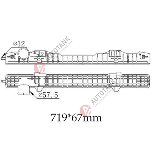 БАЧОК РАДІАТОРА SCANIA G, K, N, P, R Series (2005-2019) EURO 6, SCANIA L-SERIES (2018-2024) EURO 6