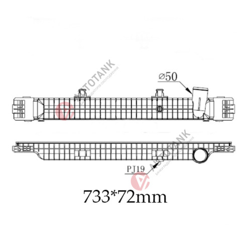 БАЧОК РАДІАТОРА RENAULT RENAULT KERAX II (2005-2013), RENAULT MAGNUM IV (2005-2013) EURO 4-5, PREMIUM I (1996-2005) EURO 2-3, RENAULT PREMIUM II (2006-2013) EURO 4-5
