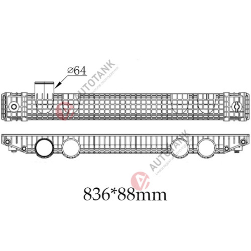 БАЧОК РАДІАТОРА FREIGHTLINER CENTURY (1996-2010), FREIGHTLINER COLUMBIA (2001-2011)