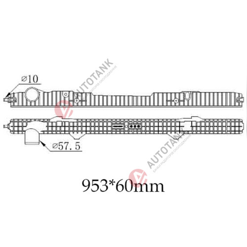 БАЧОК РАДІАТОРА SCANIA G-SERIES (2004-2024) EURO 6, P-SERIES (2004-2024) EURO 6, R-SERIES (2005-2024) EURO 6
