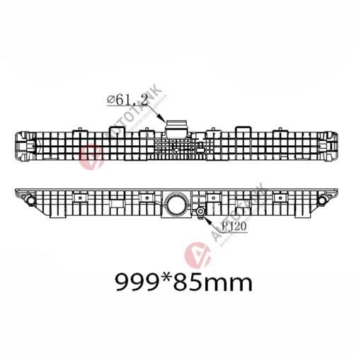 БАЧОК РАДІАТОРА MERCEDES ACTROS MP4 (2011-2018) EURO 6, MERCEDES ANTOS (2012-2018) EURO 6