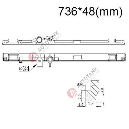 БАЧОК РАДІАТОРА TOYOTA CHASER (Х100) (1996-2001), TOYOTA CRESTA (Х100) ﻿(1996-2001)﻿, TOYOTA MARK 2 (X100) ﻿(1996-2000)﻿