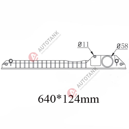 БАЧОК РАДІАТОРА CATERPILLAR, CASE, JCB, KOMATSU