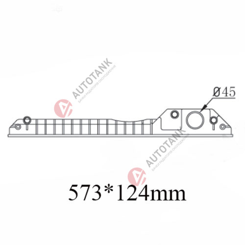 БАЧОК РАДІАТОРА CATERPILLAR, CASE, JCB, KOMATSU