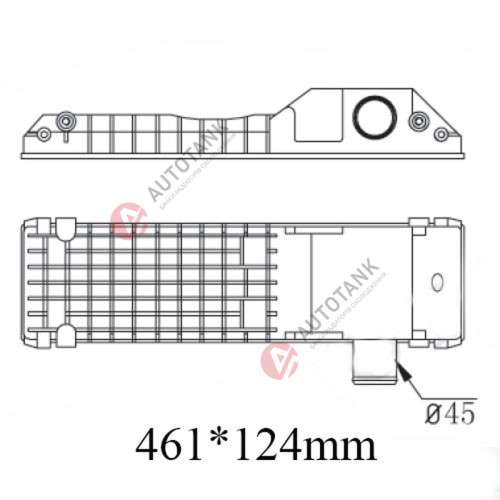 БАЧОК РАДІАТОРА CATERPILLAR, CASE, JCB, KOMATSU