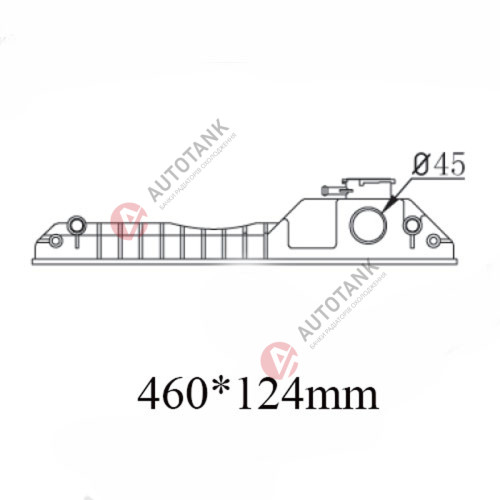 БАЧОК РАДІАТОРА CATERPILLAR, CASE, JCB, KOMATSU