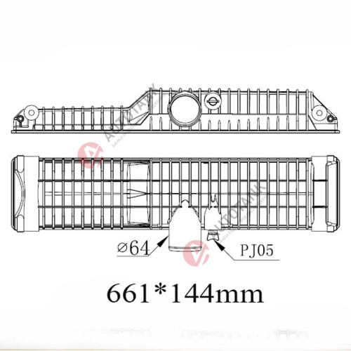 БАЧОК РАДІАТОРА CATERPILLAR, CASE, JCB, KOMATSU