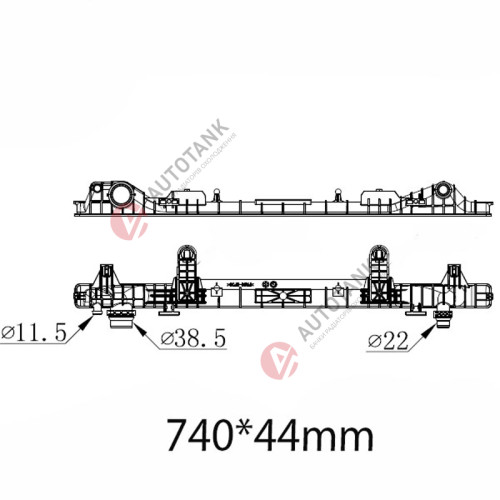 БАЧОК РАДИАТОРА LAND ROVER DEFENDER II (L663) (2019-2025), LAND ROVER DISCOVERY V (L462) (2017-2025), LAND ROVER RANGE ROVER IV (L405) (2012-2021), LAND ROVER RANGE ROVER SPORT (L494) (2013-2022)