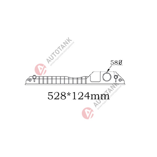 БАЧОК РАДІАТОРА JCB 527-58, JCB 531-70, JCB 533-105, JCB 535-125, JCB 535-140, JCB 535-95, JCB 536-60, JCB 540-140, JCB 540-170, JCB 540-200, JCB 541-70, JCB 550-140, JCB 550-80, JCB 560-80