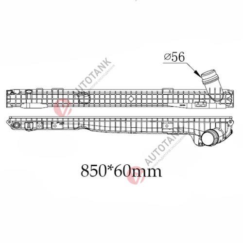 БАЧОК РАДИАТОРА SCANIA G-SERIES (2017-2024) EURO 6, L-SERIES (2017-2024) EURO 6, P-SERIES (2017-2024) EURO 6, R-SERIES (2017-2024) EURO 6, S-SERIES (2017-2024) EURO 6