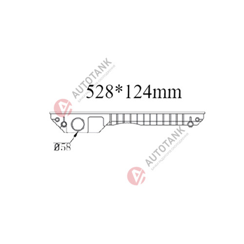 БАЧОК РАДІАТОРА JCB 527-58, JCB 531-70, JCB 533-105, JCB 535-125, JCB 535-140, JCB 535-95, JCB 536-60, JCB 540-140, JCB 540-170, JCB 540-200, JCB 541-70, JCB 550-140, JCB 550-80, JCB 560-80