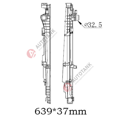 БАЧОК РАДІАТОРА BMW X3 G45/G48 (2024-2026)