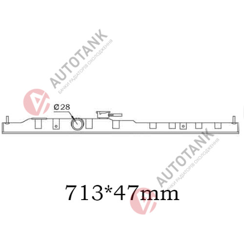 БАЧОК РАДІАТОРА RENAULT SAMSUNG SM3 (2002-2013)