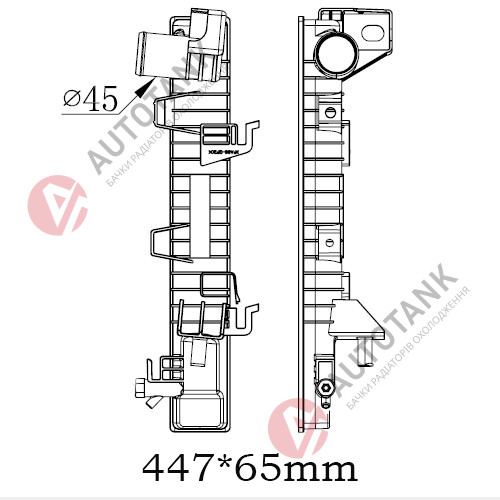 БАЧОК РАДІАТОРА FORD F-150 (2008-2014), FORD EXPEDITION U324 (2009-2014)