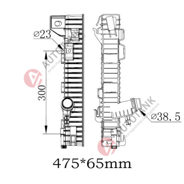 БАЧОК РАДІАТОРА FORD F-150 (2008-2014), FORD EXPEDITION U324 (2009-2014)